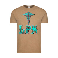 Vintage Coffee licensed practical nurse medical symbol Vintage Tee - BarkalooDesign