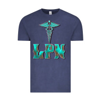 Vintage Denim licensed practical nurse medical symbol Vintage Tee - BarkalooDesign
