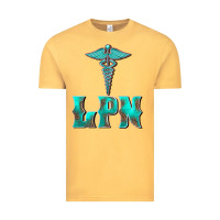 Vintage Mustard licensed practical nurse medical symbol Vintage Tee - BarkalooDesign