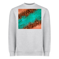 Heather Grey leather turquoise glitter tumbler Heavyweight Sweatshirt - Jasminsmagicworld