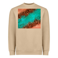 Mushroom leather turquoise glitter tumbler Heavyweight Sweatshirt - Jasminsmagicworld