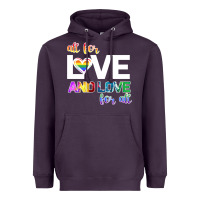 Plum All For Love And Love For All Heavyweight Hoodie - Bettercallsaul