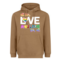 Toasted Coconut All For Love And Love For All Heavyweight Hoodie - Bettercallsaul