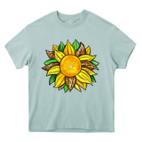 Arona lemon sunflower Heavy Core Tee - Zillion Design Studio