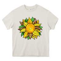 Lemon Sunflower Heavy Core Tee | Teevron