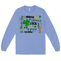 Colony Blue st. patricks day doodle Long Sleeve Tee - MaliasSmallBusiness