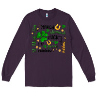 Plum st. patricks day doodle Long Sleeve Tee - MaliasSmallBusiness