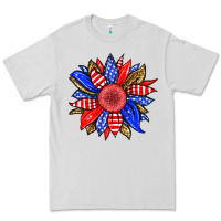 Dove Grey America sunflower Premium Tee - Neo Western