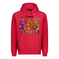 Cardinal Happy Hallothanksmas Premium Hoodie - texasbilliewilder
