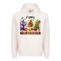 Happy Hallothanksmas Premium Hoodie | Teevron