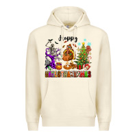 Sandshell Happy Hallothanksmas Premium Hoodie - texasbilliewilder