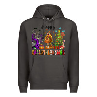 Smoke Happy Hallothanksmas Premium Hoodie - texasbilliewilder