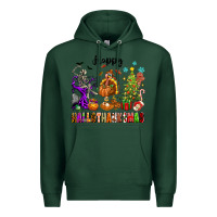 Sports Green Happy Hallothanksmas Premium Hoodie - texasbilliewilder