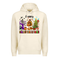 Tofu Happy Hallothanksmas Premium Hoodie - texasbilliewilder