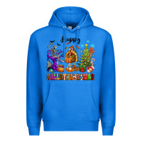 True Royal Happy Hallothanksmas Premium Hoodie - texasbilliewilder