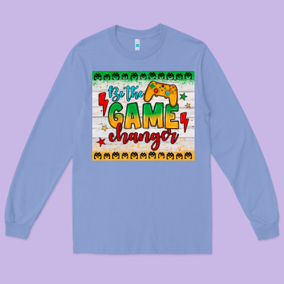 Be The Game Changer Long Sleeve Tee Designed By Jahusdesignshop