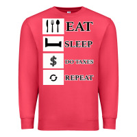 Cardinal Tax Day Eat Sleep Do Taxes Repeat Gift Premium Sweatshirt - Bettercallsaul