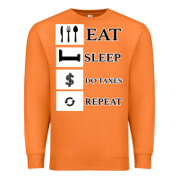Carrot Tax Day Eat Sleep Do Taxes Repeat Gift Premium Sweatshirt - Bettercallsaul