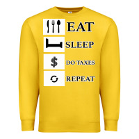 Lemon Tax Day Eat Sleep Do Taxes Repeat Gift Premium Sweatshirt - Bettercallsaul