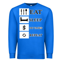 True Royal Tax Day Eat Sleep Do Taxes Repeat Gift Premium Sweatshirt - Bettercallsaul