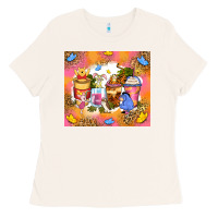 Bone cartoon characters coffee cups Ladies Tee - Zillion Design Studio