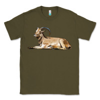 Army Green Spanish Goat Classic Tee - LillyAllenDesigns