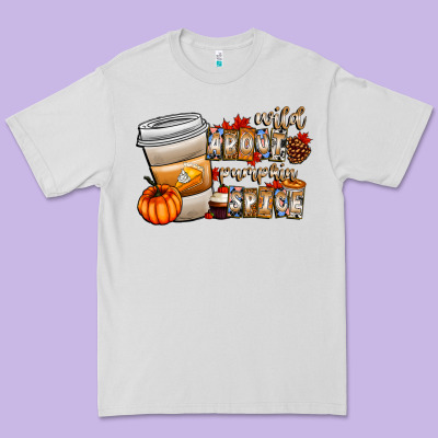Wild About Pumpkin Spice Premium Tee Designed By Cowhidedigitalart
