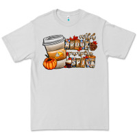 Dove Grey wild about pumpkin spice Premium Tee - CowhideDigitalArt