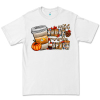 White wild about pumpkin spice Premium Tee - CowhideDigitalArt