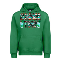 Emerald Summer Time Cowhide Serape Urban Hoodie - CowCowDesign