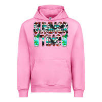 Fuchsia Pink Summer Time Cowhide Serape Urban Hoodie - CowCowDesign