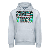 Heather Grey Summer Time Cowhide Serape Urban Hoodie - CowCowDesign