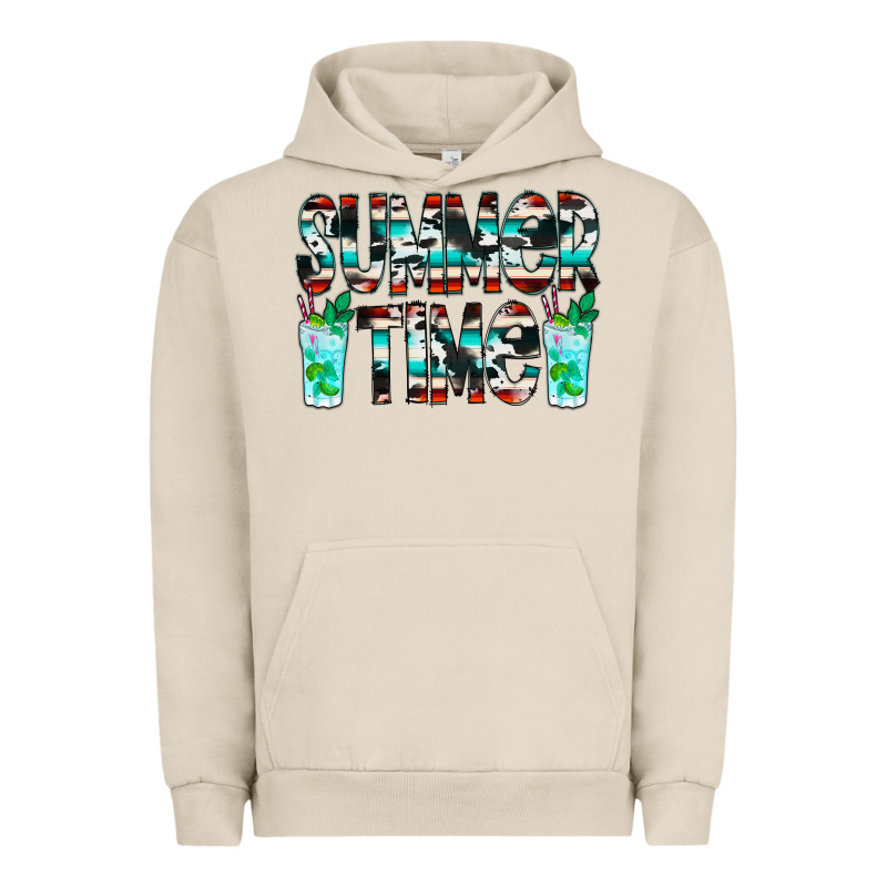 Summer Time Cowhide Serape Urban Hoodie by CowCowDesign | Teevron