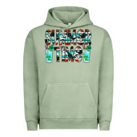 Pigment Oil Green Summer Time Cowhide Serape Urban Hoodie - CowCowDesign