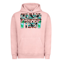 Pigment Salmon Summer Time Cowhide Serape Urban Hoodie - CowCowDesign