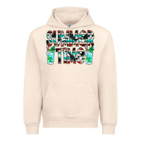 Sandshell Summer Time Cowhide Serape Urban Hoodie - CowCowDesign