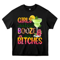 Black girls weekend booze and bitches Heavy Core Tee - Zillion Design Studio