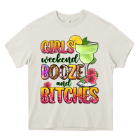 Cream girls weekend booze and bitches Heavy Core Tee - Zillion Design Studio