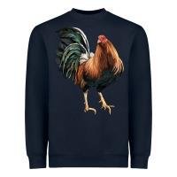 Navy American Game Rooster Heavyweight Sweatshirt - LillyAllenDesigns