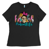 Black mom life with skull Ladies Tee - texasbilliewilder