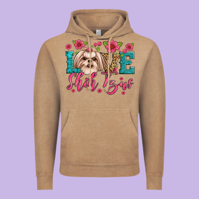 Love Shih Tzus Vintage Hoodie Designed By Artiststas