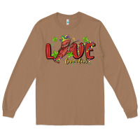 Toasted Coconut mardi gras love crawfish Long Sleeve Tee - MaliasSmallBusiness