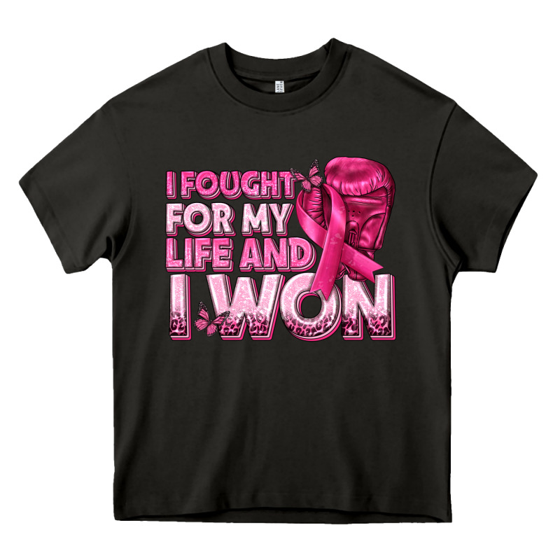 I Fought For My Life And I Won Breast Cancer Heavy Core Tee by texasbilliewilder | Teevron