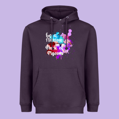 Be A Flamingo In A Flock Of Pigeons Heavyweight Hoodie Designed By Bettercallsaul
