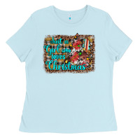 Baby Blue just a girl who loves christmas Ladies Tee - JahusDesignShop