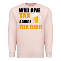 Pale Pink Tax Day Will Give Advice For Beer Gift Premium Sweatshirt - Bettercallsaul