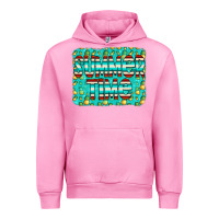 Fuchsia Pink summer time glitter pineable Urban Hoodie - CowCowDesign