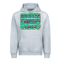 Heather Grey summer time glitter pineable Urban Hoodie - CowCowDesign