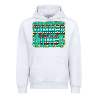 White summer time glitter pineable Urban Hoodie - CowCowDesign
