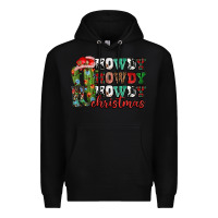 Black Howdy howdy howdy Christmas Premium Hoodie - NancyCooperArtShop